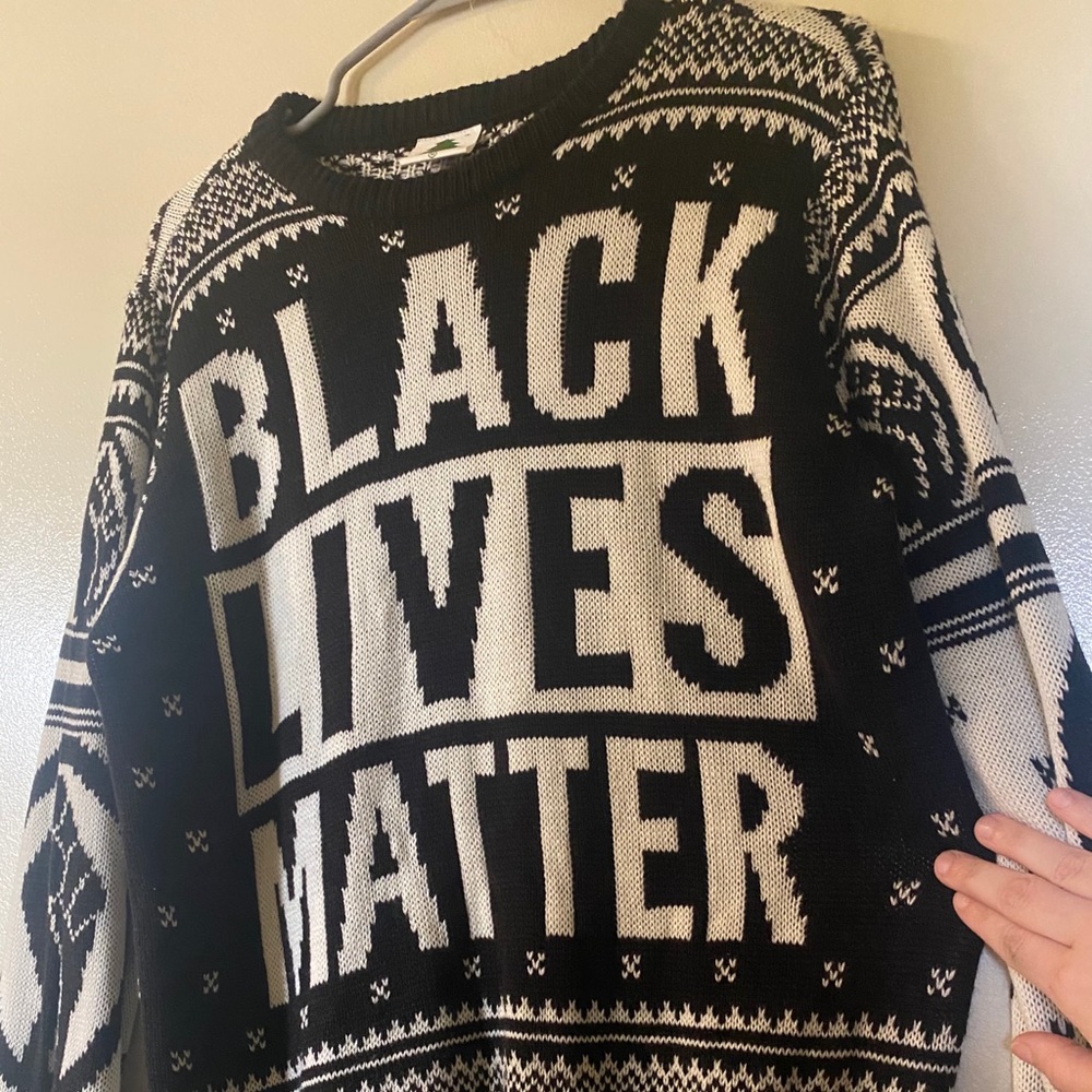 BLM Black Lives Matter sweater NWT